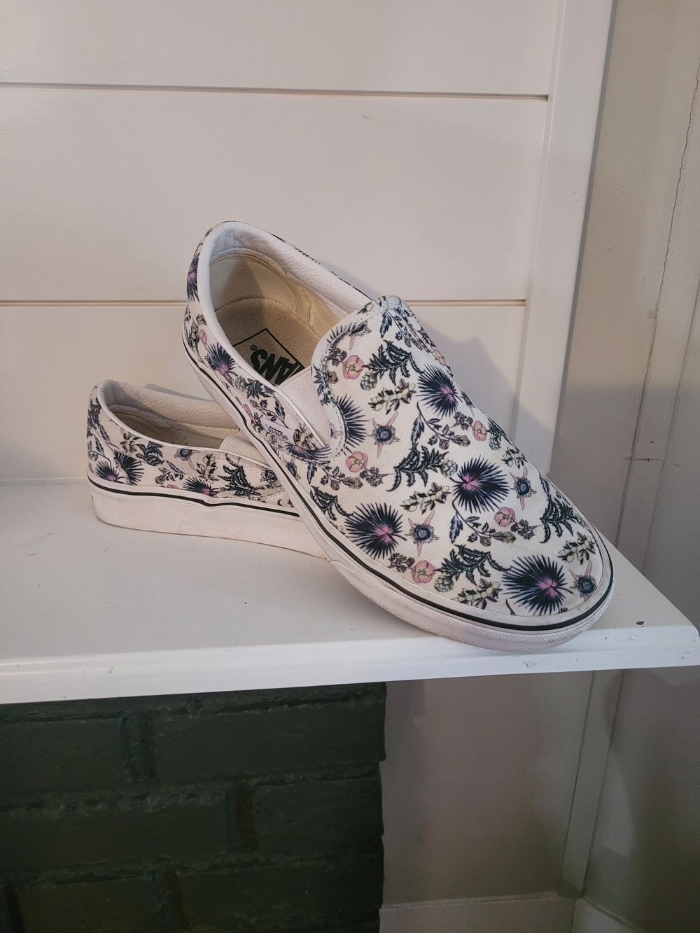 Vans Slip-On Floral Canvas Sneakers